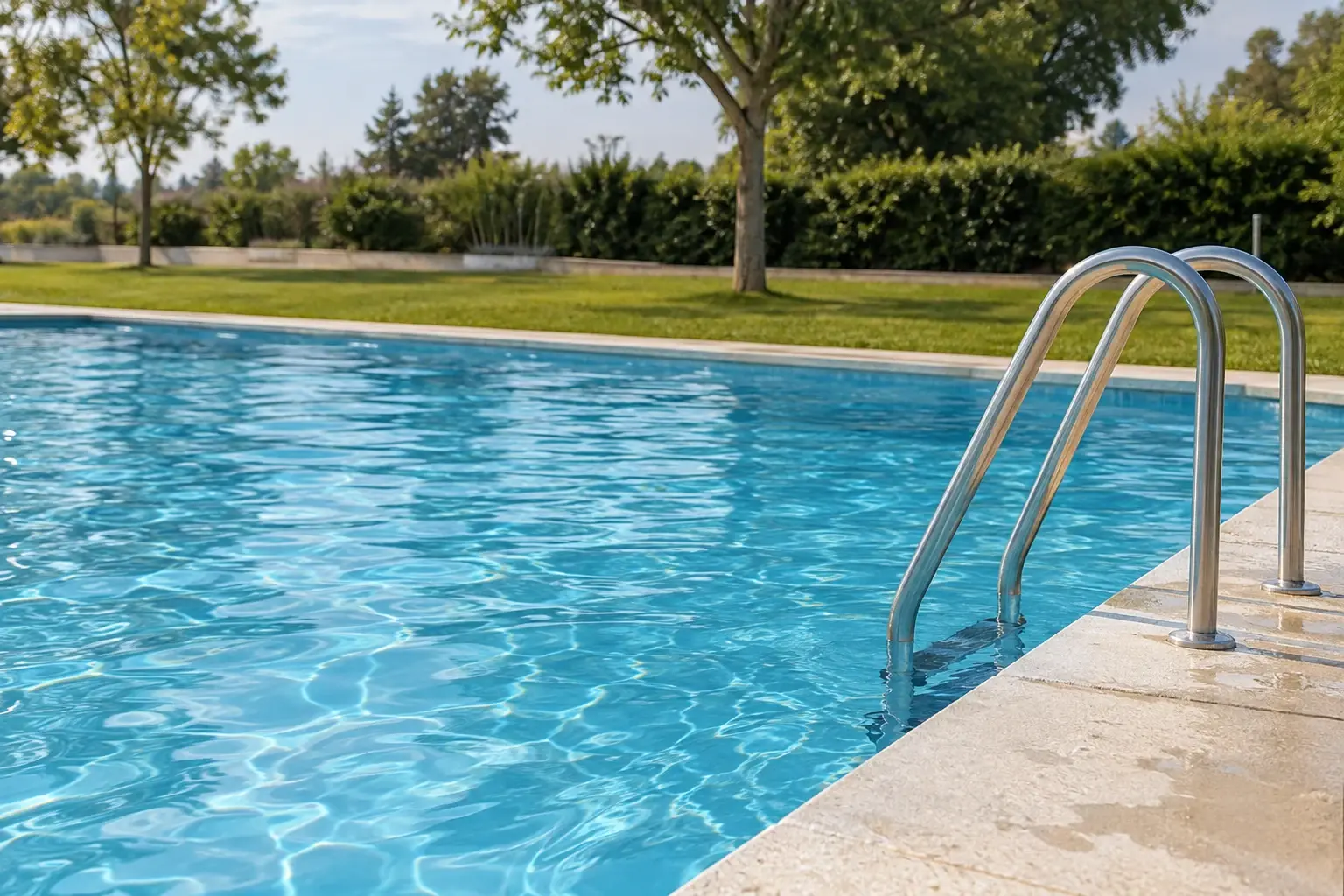 Тематическая иллюстрация ИИ: Freibad Werther: летнее плавание на открытом воздухе